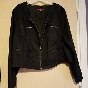 Jessica London Black Jean Jacket